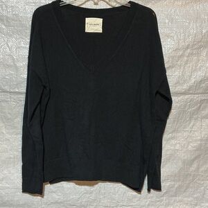 Lucky Brand Womens Cashmere Blend Long Sleeve Vneck Sweater Sz XL